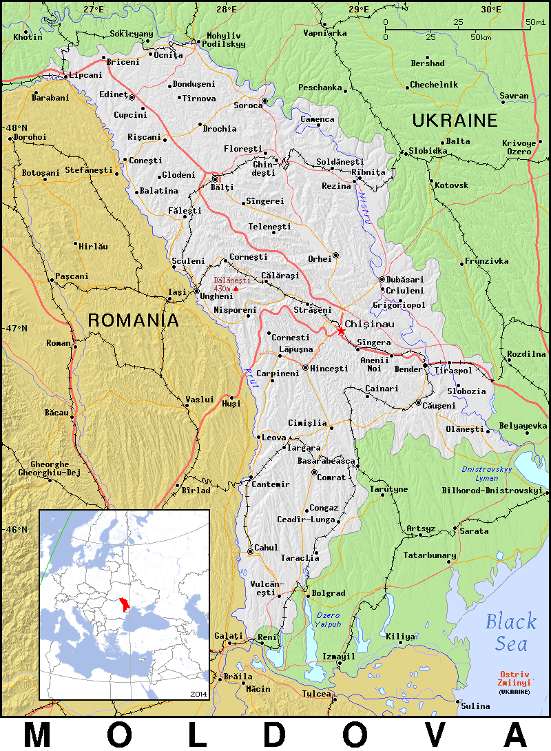 Moldova detailed 2