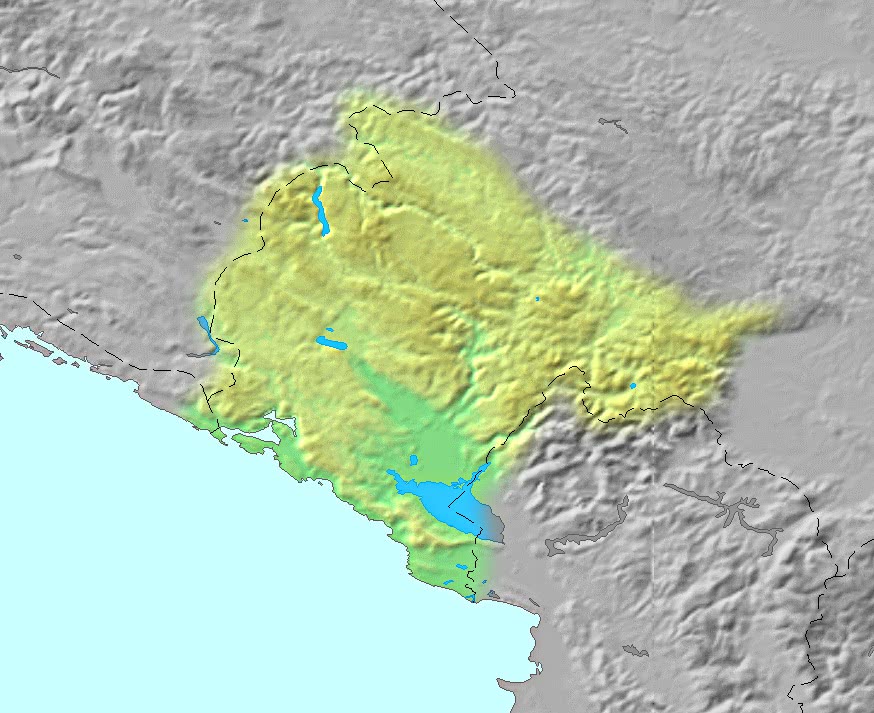 Montenegro topographic