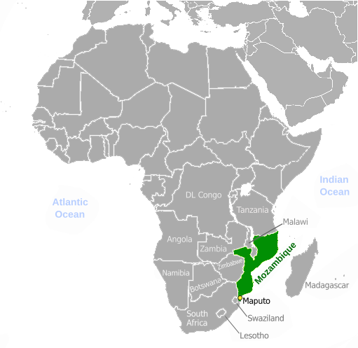 Mozambique location label