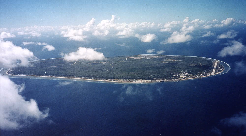 Nauru aerial view