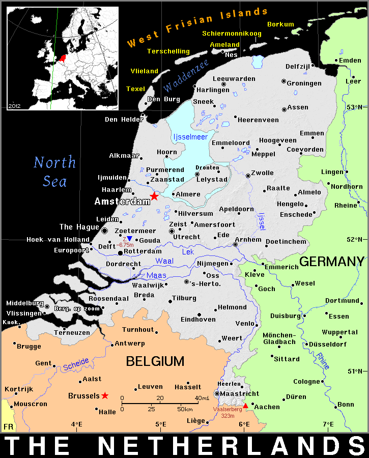 Netherlands dark detailed