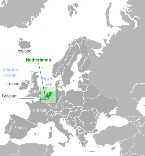 Netherlands location label