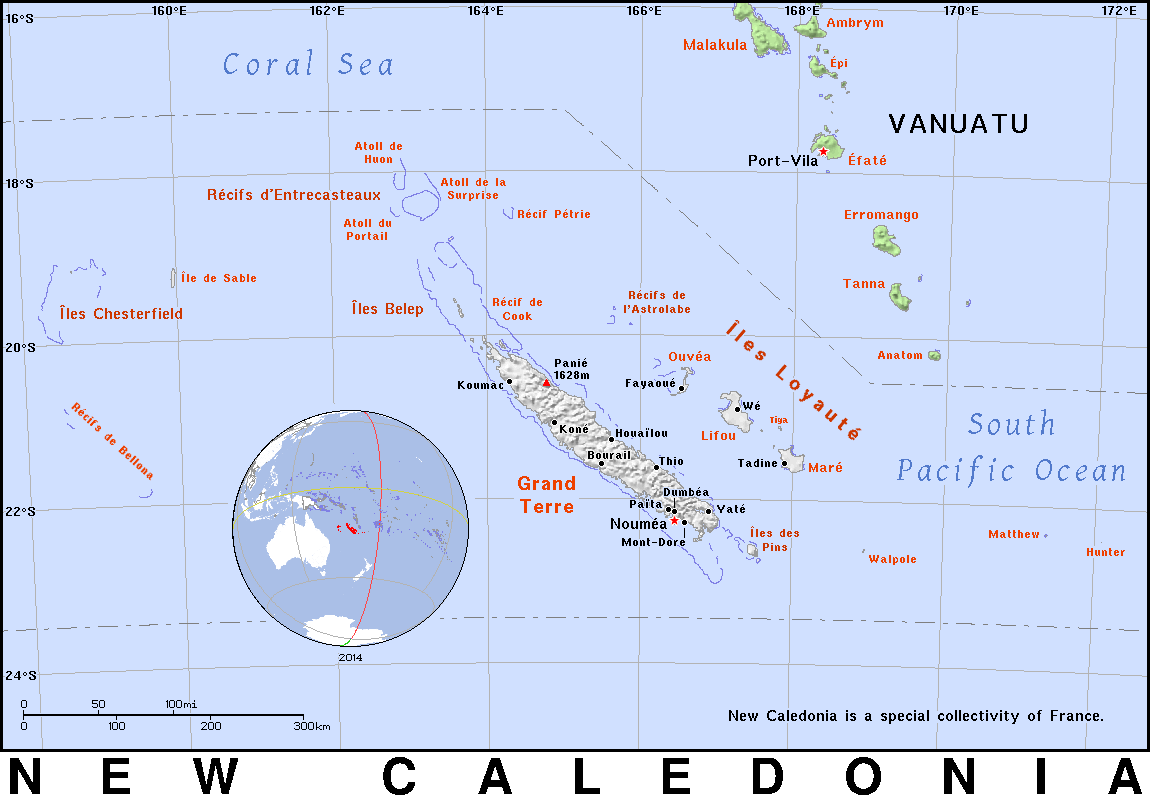 New Caledonia detailed 2