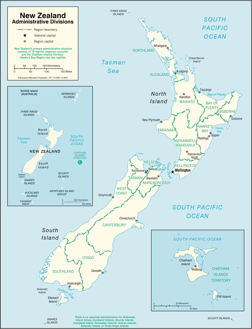 New Zealand regions 2006