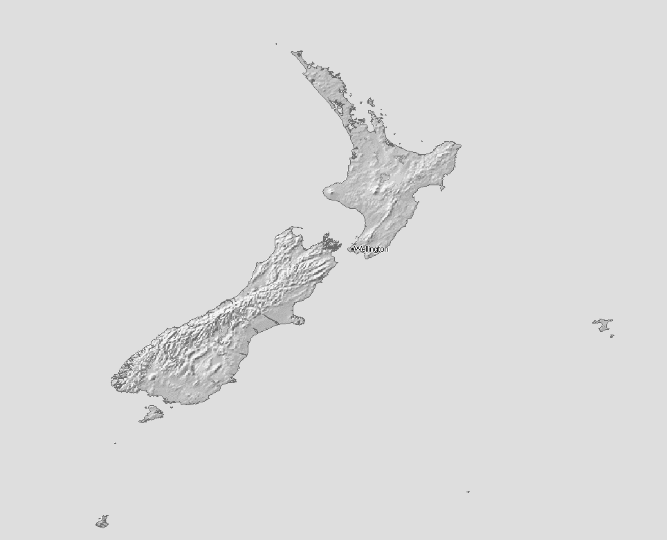 New Zealand topographic