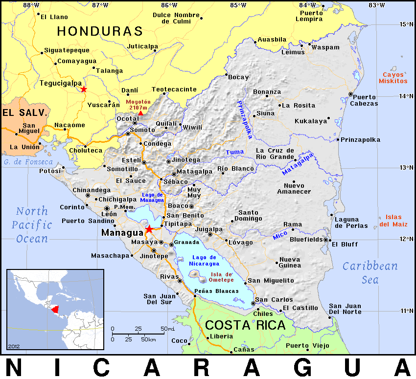 Nicaragua detailed