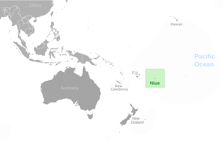 Niue location label