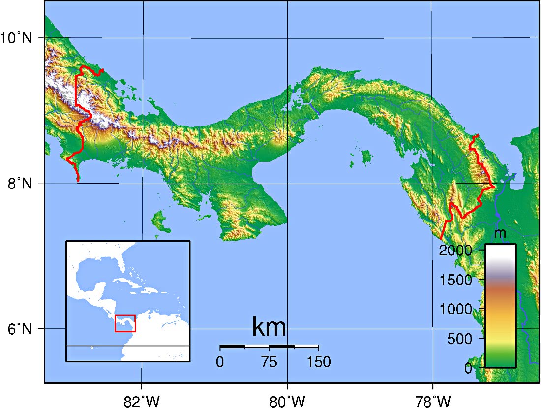 Panama Topography