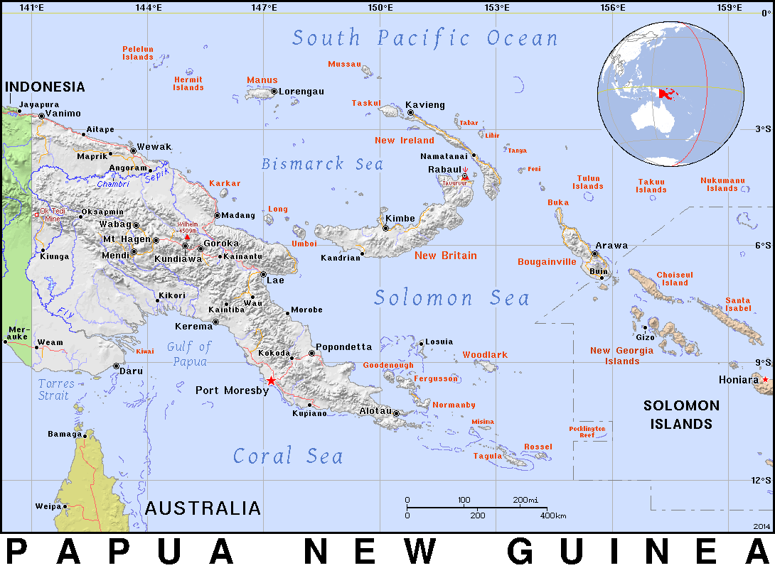 Papua New Guinea detailed 2