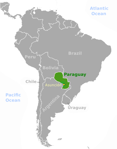 Paraguay location label