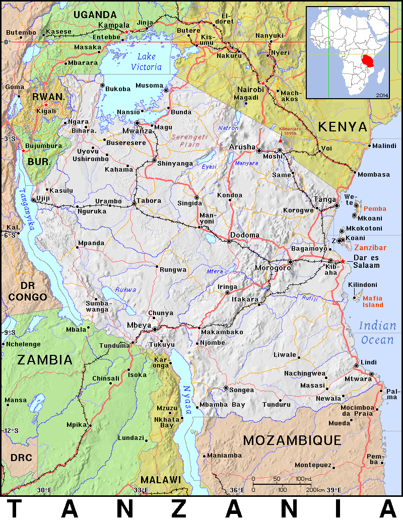 Tanzania detailed 2