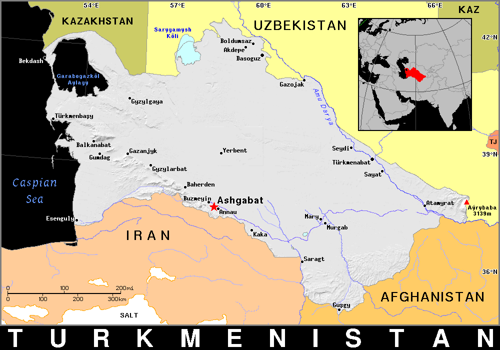 Turkmenistan dark
