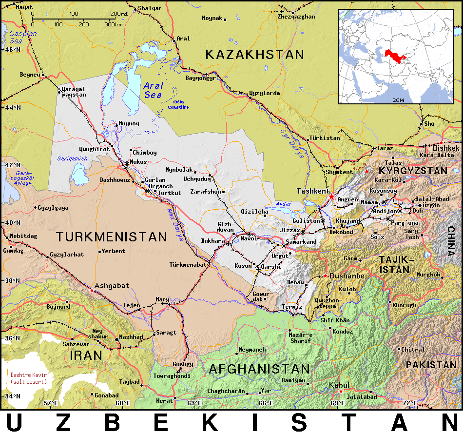Uzbekistan detailed 2