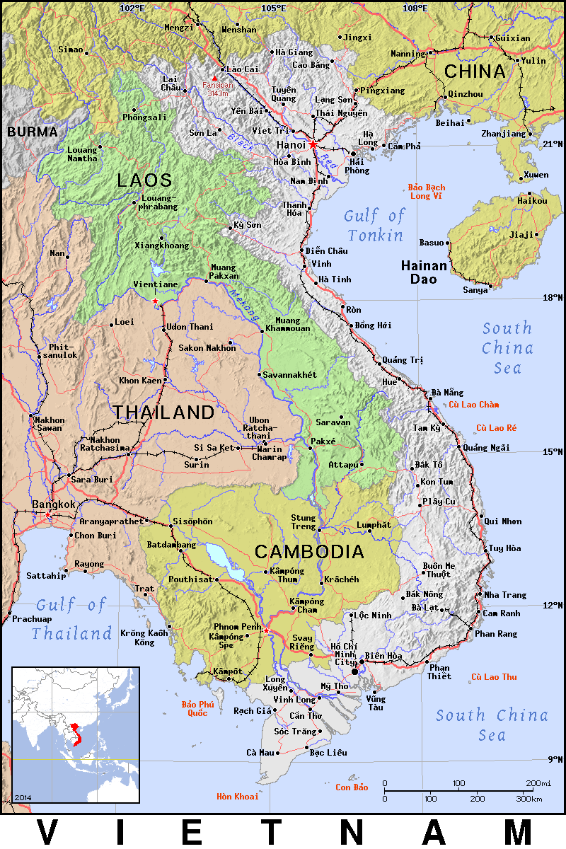 Vietnam detailed 2