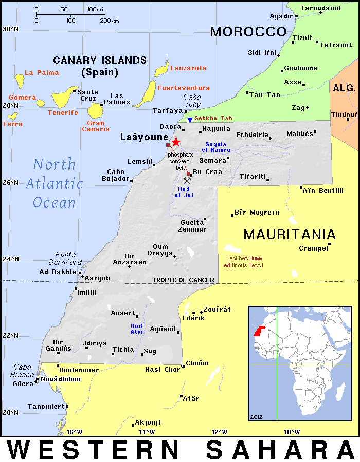 Western Sahara detailed
