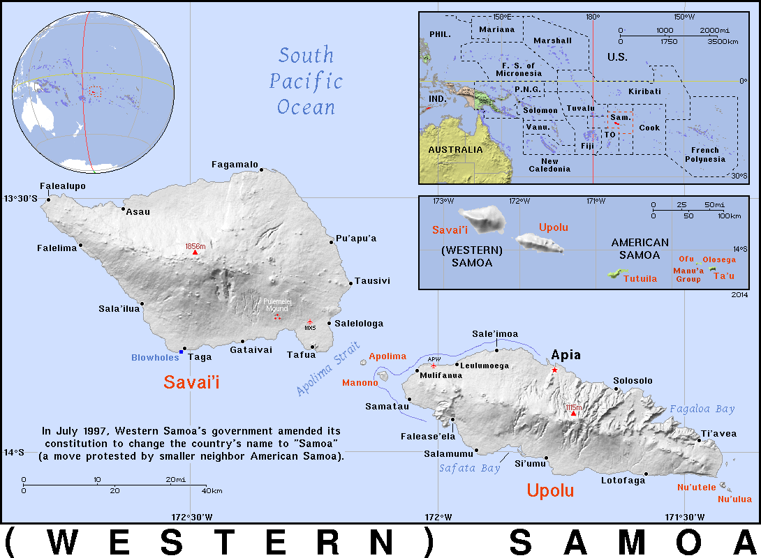 Samoa Western detailed 2