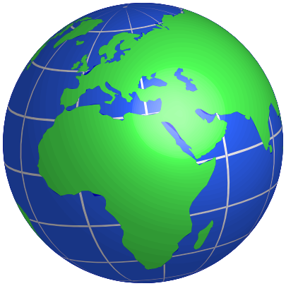 globe Europe Africa