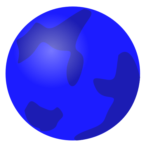 globe abstract blue