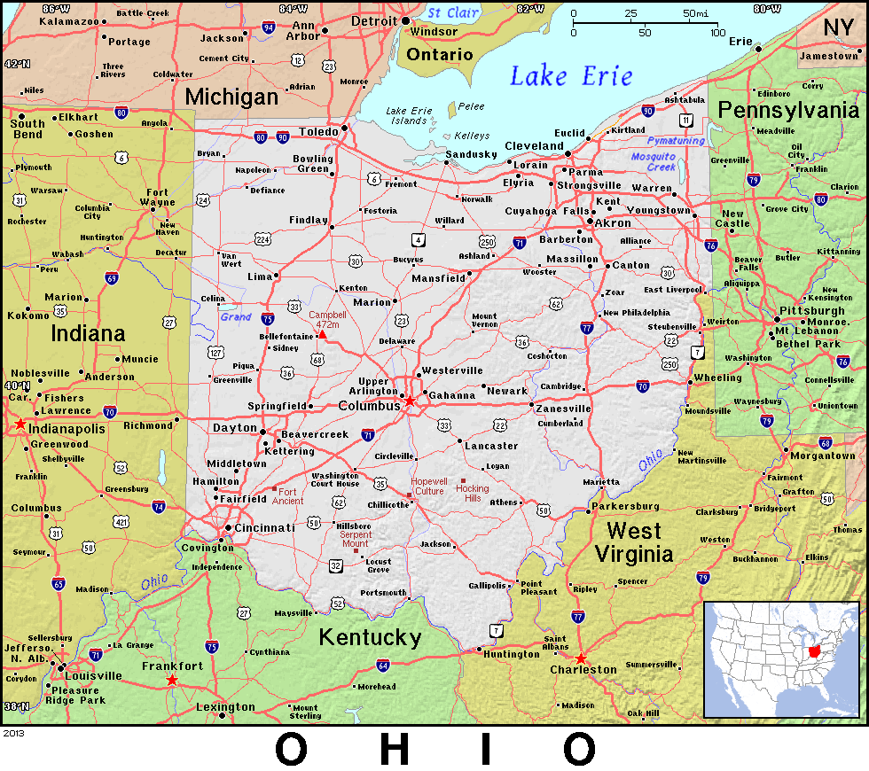 Ohio topo