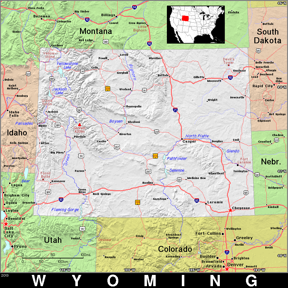 Wyoming topo dark