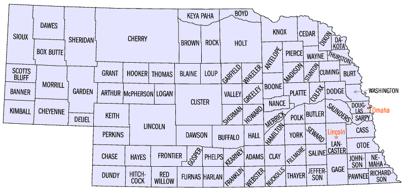 Nebraska counties