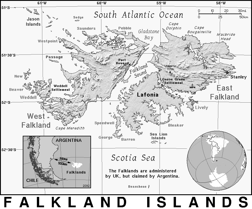 Falkland Islands BW