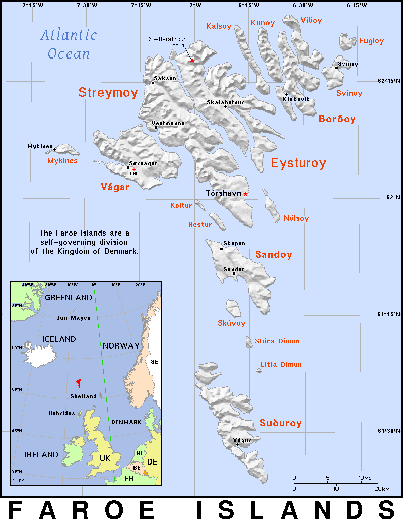 Faroe Islands detailed
