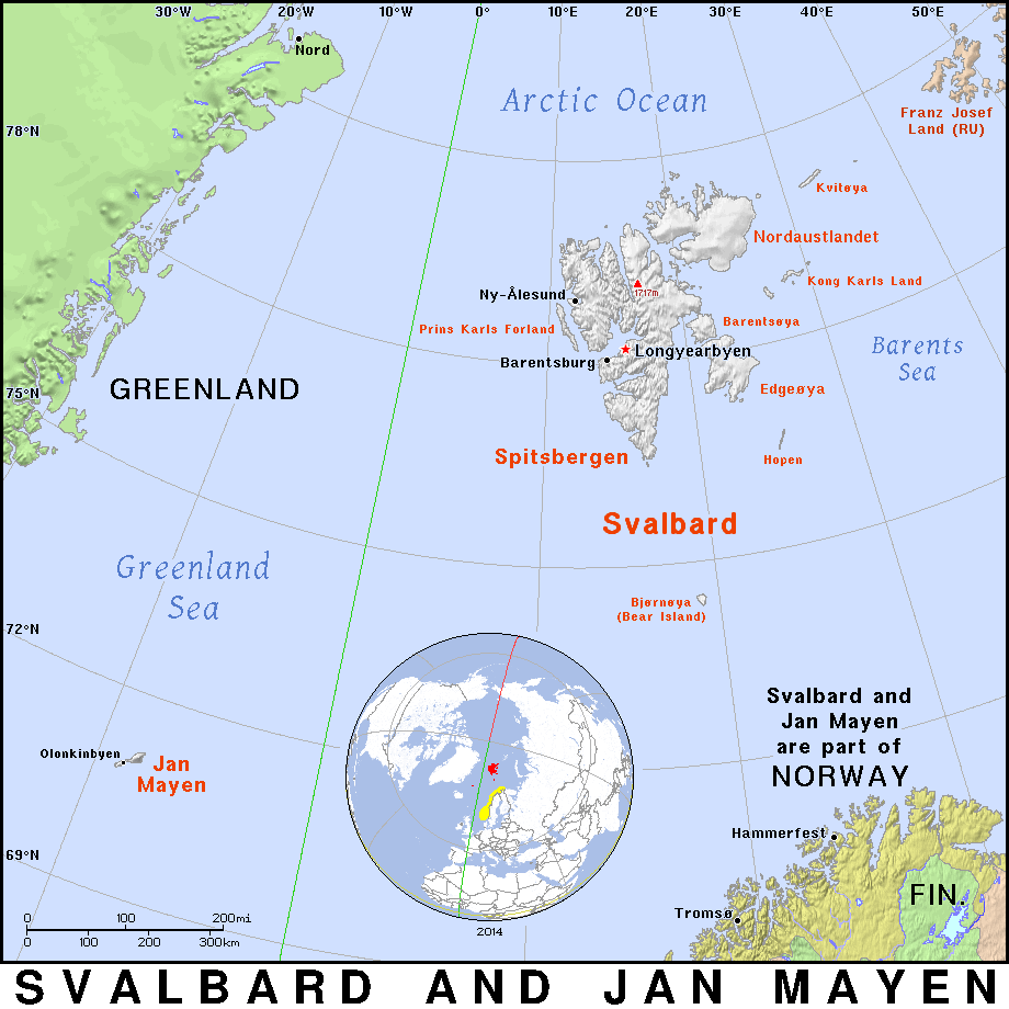 Svalbard and Jan Mayen detailed 2