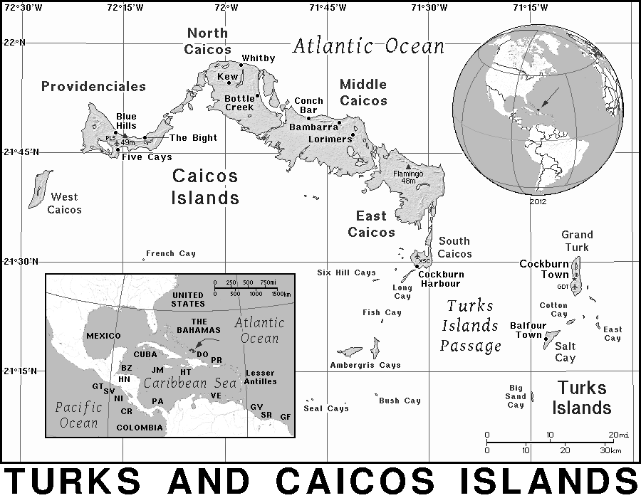 Turks and Caicos Islands BW