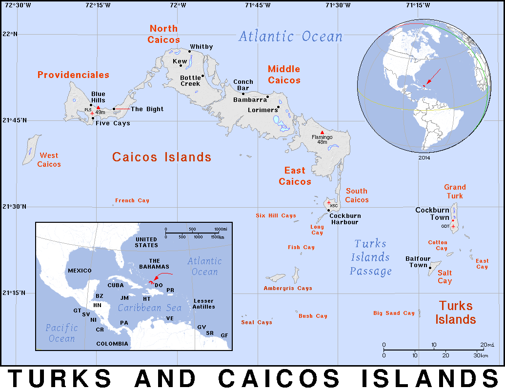 Turks and Caicos Islands detailed
