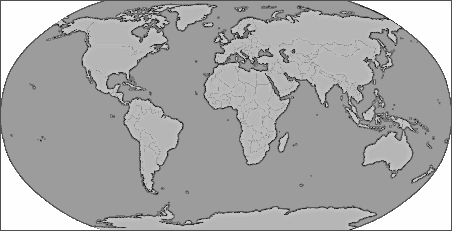 map of world. blue green world map