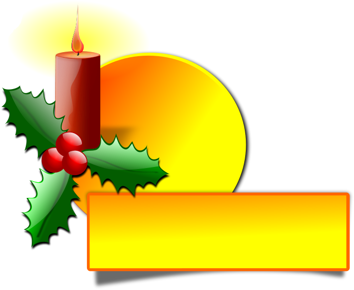 clipart christmas candles - photo #37