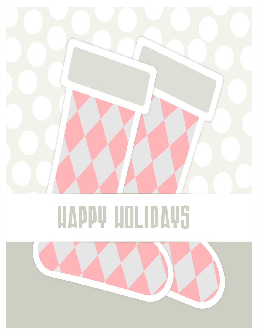 Christmas watermark stockings