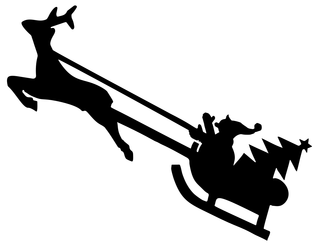 Christmas-Reindeer-Silhouette