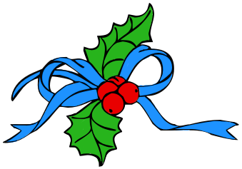 ribbon with holly blue