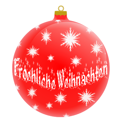 Froehliche Weihnachten  German