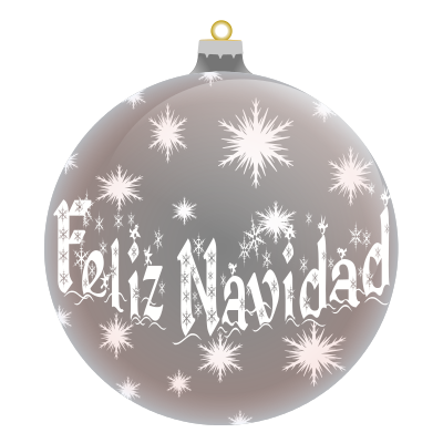 Feliz Navidad  Spanish silver