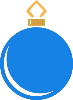 ornament 1 blue