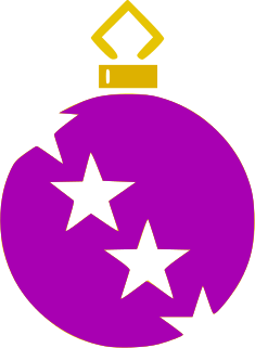 ornament 2 purple