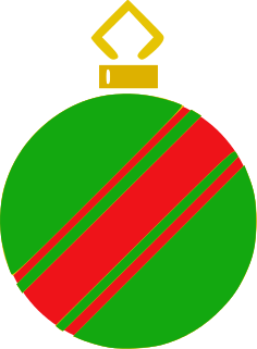 ornament angle stripe green red