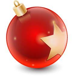 Christmas ball ornament red