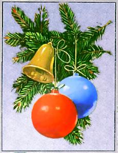tree ornaments stylized back