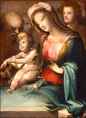 Holy Family w Angels  Beccafumi