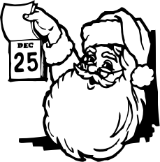 Santa reminder Dec 25