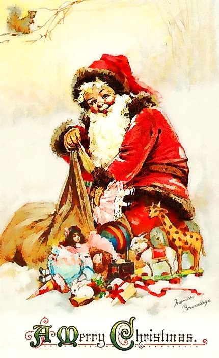 Santa with toys