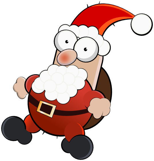 bug-eyed Santa