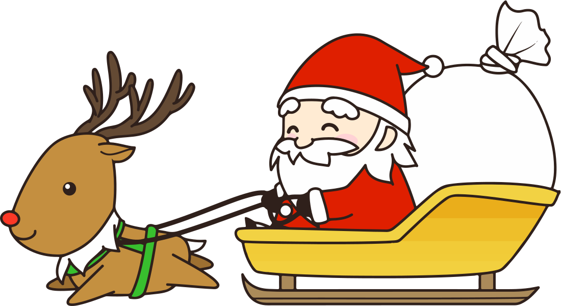 Santa in sleigh 2