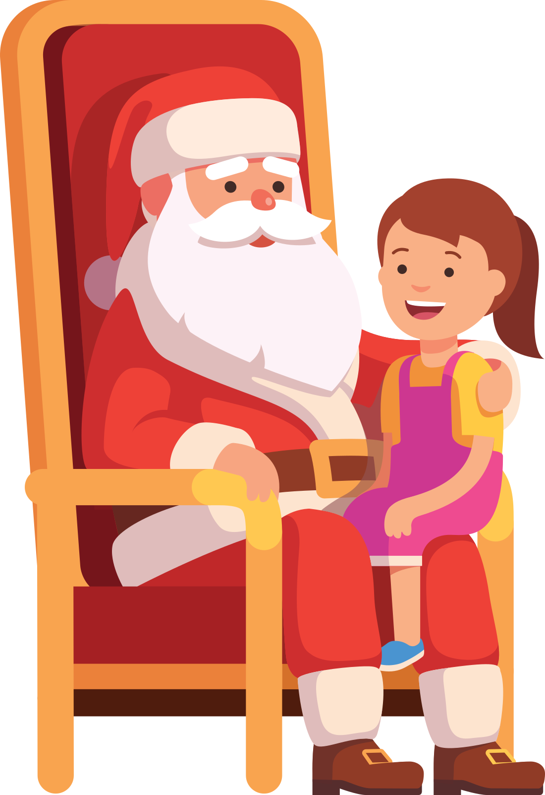 little-girl-sitting-on-Santas-lap