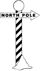 north pole sign