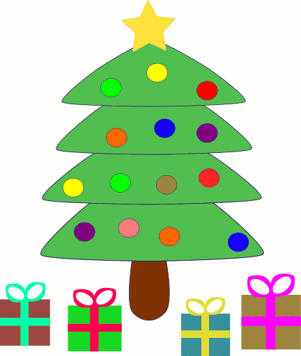 christmas tree w packages 3